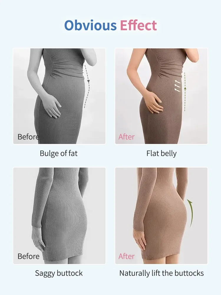 VEIMIA Seamless Shapewear Shorts With High-waisted Shaping & Tummy Control, Fitted Without Rolled Edges
