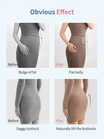 VEIMIA Seamless Shapewear Shorts With High-waisted Shaping & Tummy Control, Fitted Without Rolled Edges