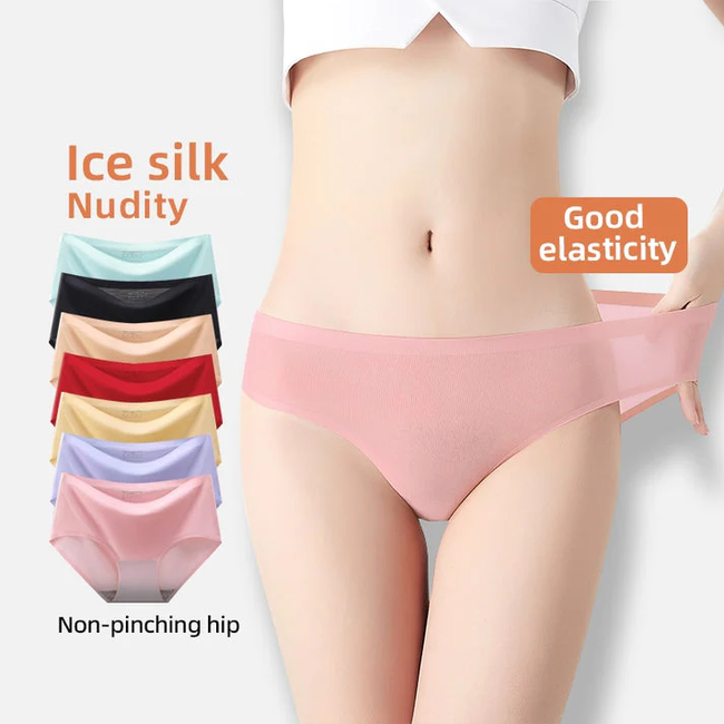 Best Seller! Women Cotton Seamless Panties Set Main Image