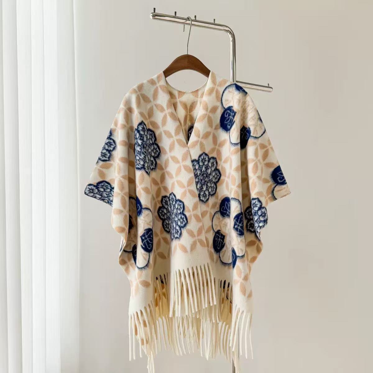 Fascia avvolgente trasformabile 100% lana merino | Cardigan, scialle e sciarpa 3 in 1