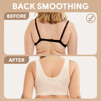 Seamless Front Closure Bra for Women | Cross Back Support Shaping Bra with Comfort Lift