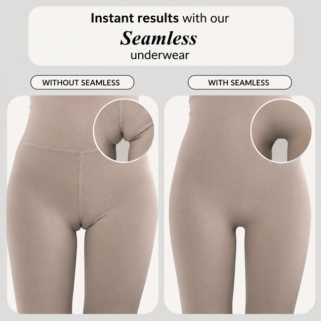 Invisible Seamless Panties for Women | Anti Camel Toe Underwear No Show Under Leggings & Tight Clothes Main Image